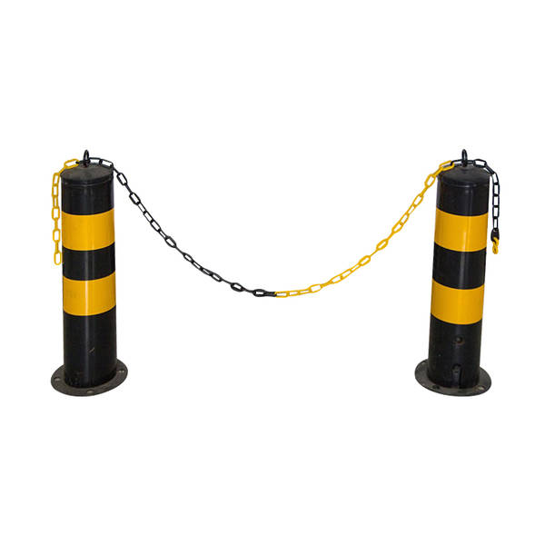 PE Material Traffic Warning 6MM Plastic Barrier Chain Plastic Chain For Road Safety