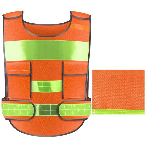 Hot Selling High Visibility Structure Reflective Flash Belt Logo Safety Vest