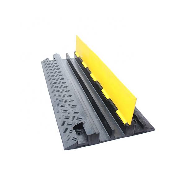High Quality Outdoor Cable Cover 2 Channel Cable Protector Rubber Speed Bumps