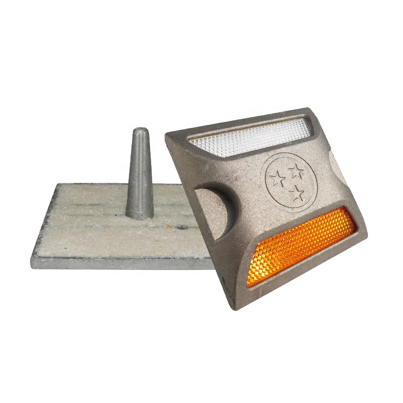 Hot Sale Raised Aluminum Reflective Road Stud For Highway Deceleration Guide Signs