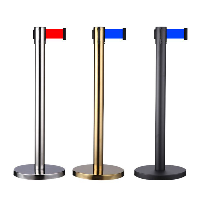 New Product Buy Indoor Queue Traffic Polished Retractable Belt Barrier